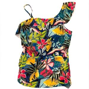 Yonique tropical Floral tankini top